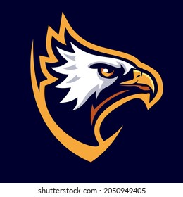 Eagle head mascot logo template