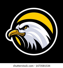 Eagle head mascot logo vector