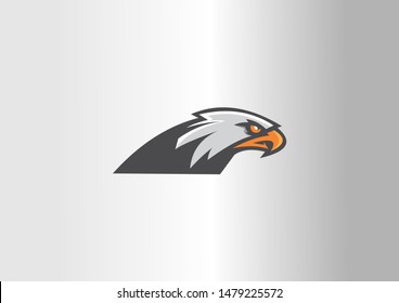 Eagle Head Mascot Sports Team Logo Template Design.