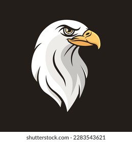 Eagle Head mascot. Vector illustration of Bald eagle. Vector Bald Eagle or Hawk Head Mascot 