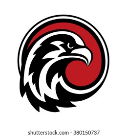 Eagle head mascot. Vector illustration.