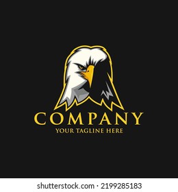 Eagle head mascot vector logo