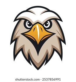 Eagle Head Mascot Vector Logo icon illustration