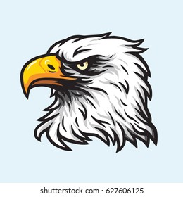 Eagle Head Mascot Vector Logo