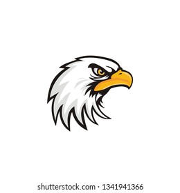 eagle head mascot vector on a white background