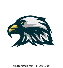 Eagle head minimalist logo design. Eagle head vector illustration 