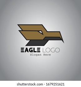 Eagle head modern geometric logo