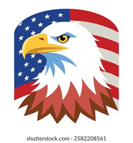 eagle head with the national symbol of the usa