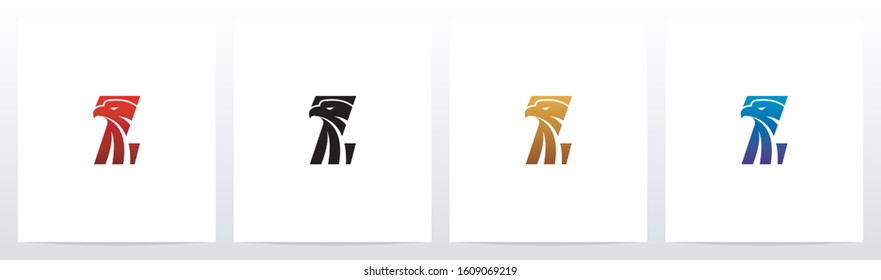 Eagle Head On Letter Logo Design Z