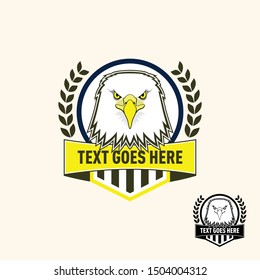 Eagle head retro vintage patch for emblem