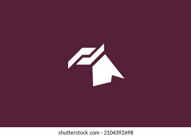 Eagle head robot abstract logo design