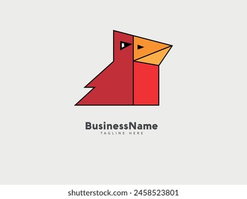 Eagle head shape logo design
