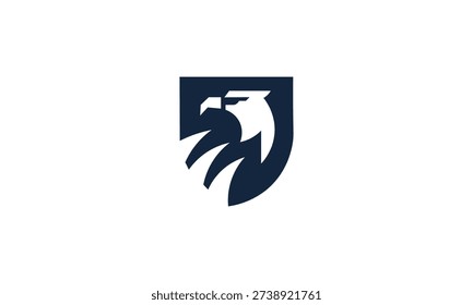 Eagle Head Shield Logo – Modern Corporate Mascot