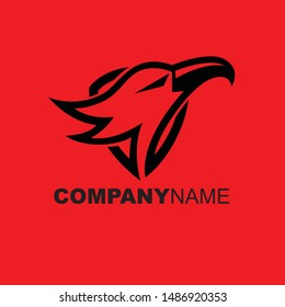 eagle head and shield logo template