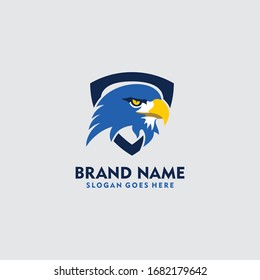 eagle head shield protection logo