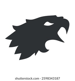 Eagle head silhouette icons design vector illustration.