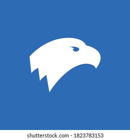 Eagle head silhouette vector icon