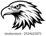 Eagle Head  silhouette Vector Illustration