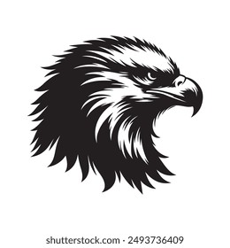 Eagle head silhouette Vector Illustration