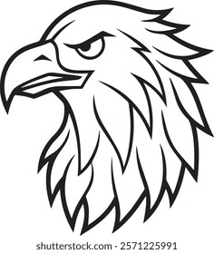 Eagle Head silhouette Vector Illustration