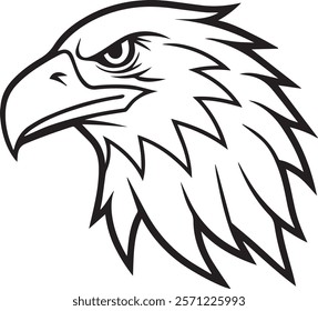 Eagle Head silhouette Vector Illustration