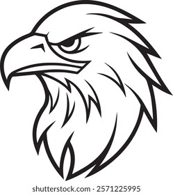 Eagle Head silhouette Vector Illustration