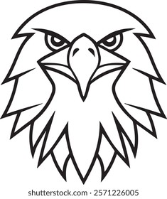 Eagle Head silhouette Vector Illustration