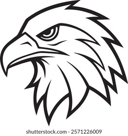 Eagle Head silhouette Vector Illustration