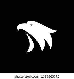 Eagle head simple vector logo design