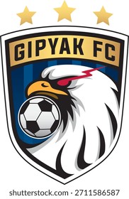 Logotipo del equipo de fútbol Eagle Head