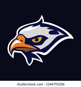 eagle head sport logo vector illustration.