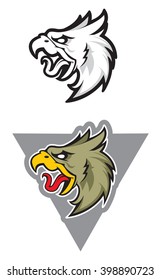 Eagle head sport logotype