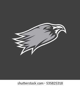 eagle head sport mascot vector design template