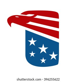 Eagle Head and Star Logo