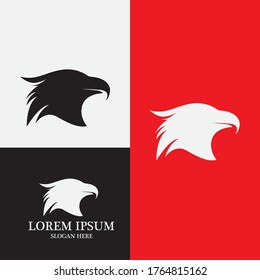 eagle head template logo vector image