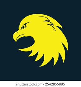 Eagle head trendy artwork delightful abstract vector illustration colorful practical design.eps