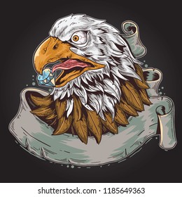 eagle head vector