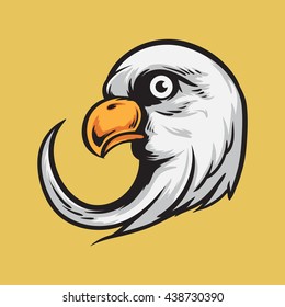 Eagle head vector