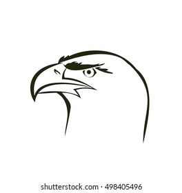 Eagle head vector