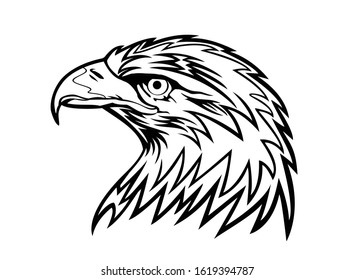 Eagle head vector art graphic