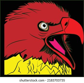 eagle head vector art for logo
