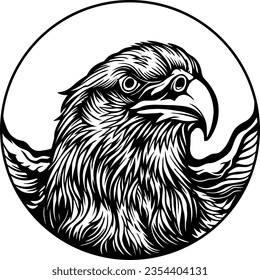 eagle head vector  design illustration