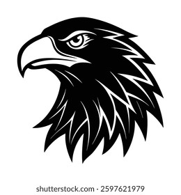 Eagle Head Vector Design, eagle Vector Illustration, silhouette eagle.