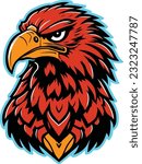 Eagle head vector. Fully editable vector file for t-shirt, logo, tattoo and many more.
