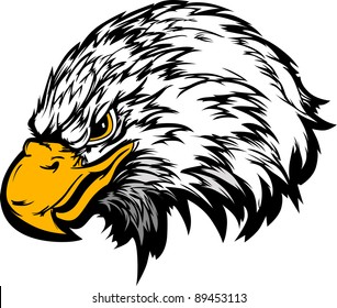 Imagen de mascota gráfica de Vector de cabeza de águila