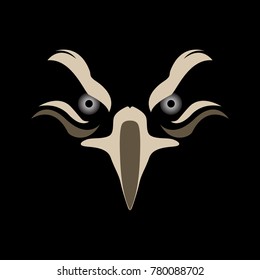 eagle head vector illustration