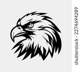 eagle head vector illustration, can be used for mascot, logo, apparel and more