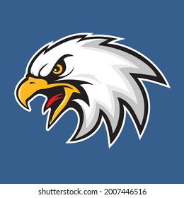eagle head vector illustration, can be used for mascot, logo, apparel and more