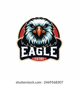 eagle head vector illustration, can be used for mascot, logo,
