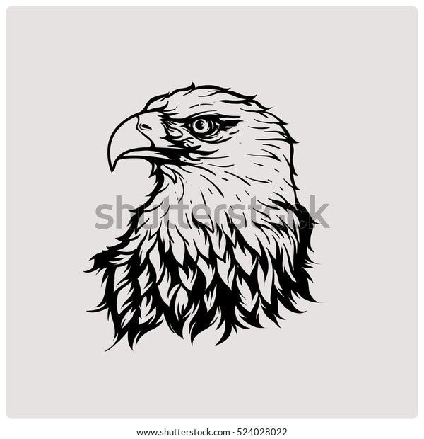 Eagle Head Vector Illustration Emblem Stock Vector (Royalty Free ...